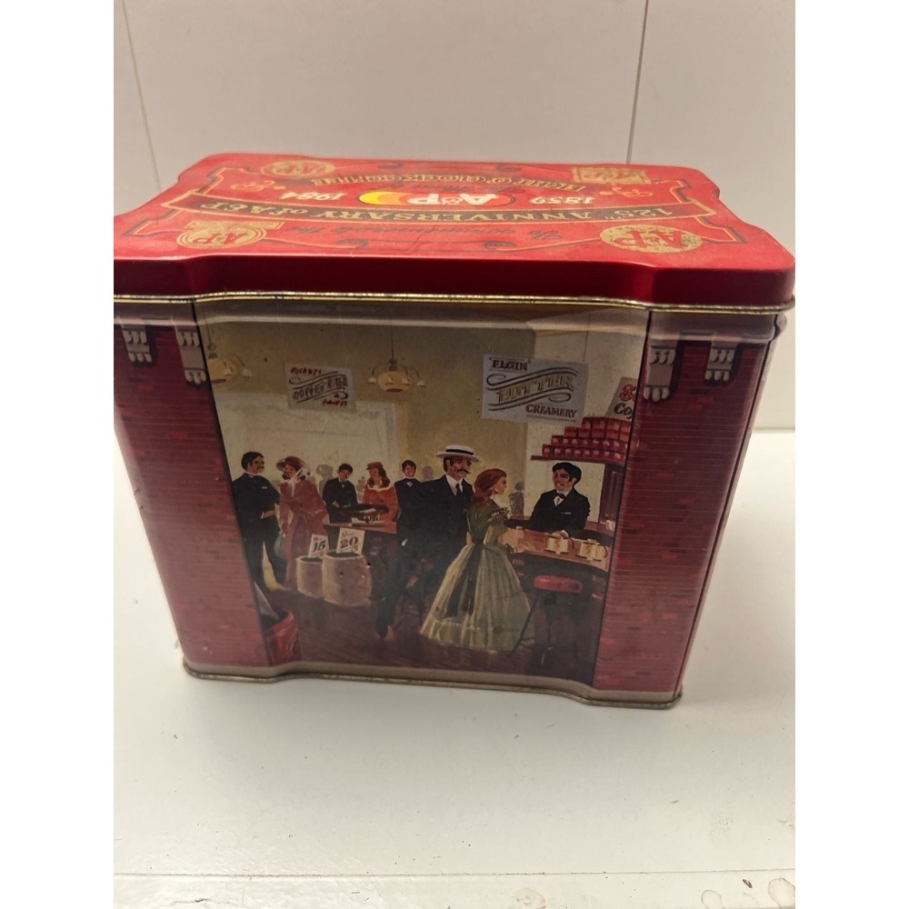 Vintage A&P 125th Anniversary 1984 Tin - The Home of Eight O'Clock Coffee